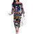 Personalized Kiwi New Zealand Rugby Off The Shoulder Long Sleeve Dress Kiwis Mascot Tropical Pattern