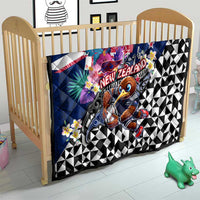 Kiwi New Zealand Rugby Quilt Kiwis Mascot Tropical Pattern