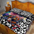 Kiwi New Zealand Rugby Quilt Bed Set Kiwis Mascot Tropical Pattern
