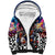 Personalized Kiwi New Zealand Rugby Sherpa Hoodie Kiwis Mascot Tropical Pattern