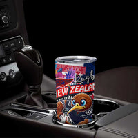 Kiwi New Zealand Rugby Tumbler Cup Kiwis Mascot Tropical Pattern