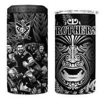 All Black Brothers Rugby 4 in 1 Can Cooler Tumbler New Zealand Maori Haka