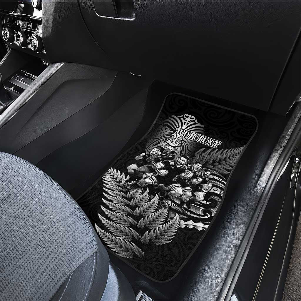 All Black Brothers Rugby Car Mats New Zealand Maori Haka