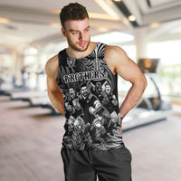 Personalized All Black Brothers Rugby Men Tank Top New Zealand Maori Haka
