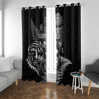 All Black Brothers Rugby Window Curtain New Zealand Maori Haka