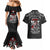 All Black NZL Rugby Champions Couples Matching Mermaid Dress and Hawaiian Shirt Maori Warrior