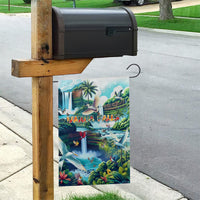 Wailua Falls Hawaii Garden Flag Kauai Natural Beauty