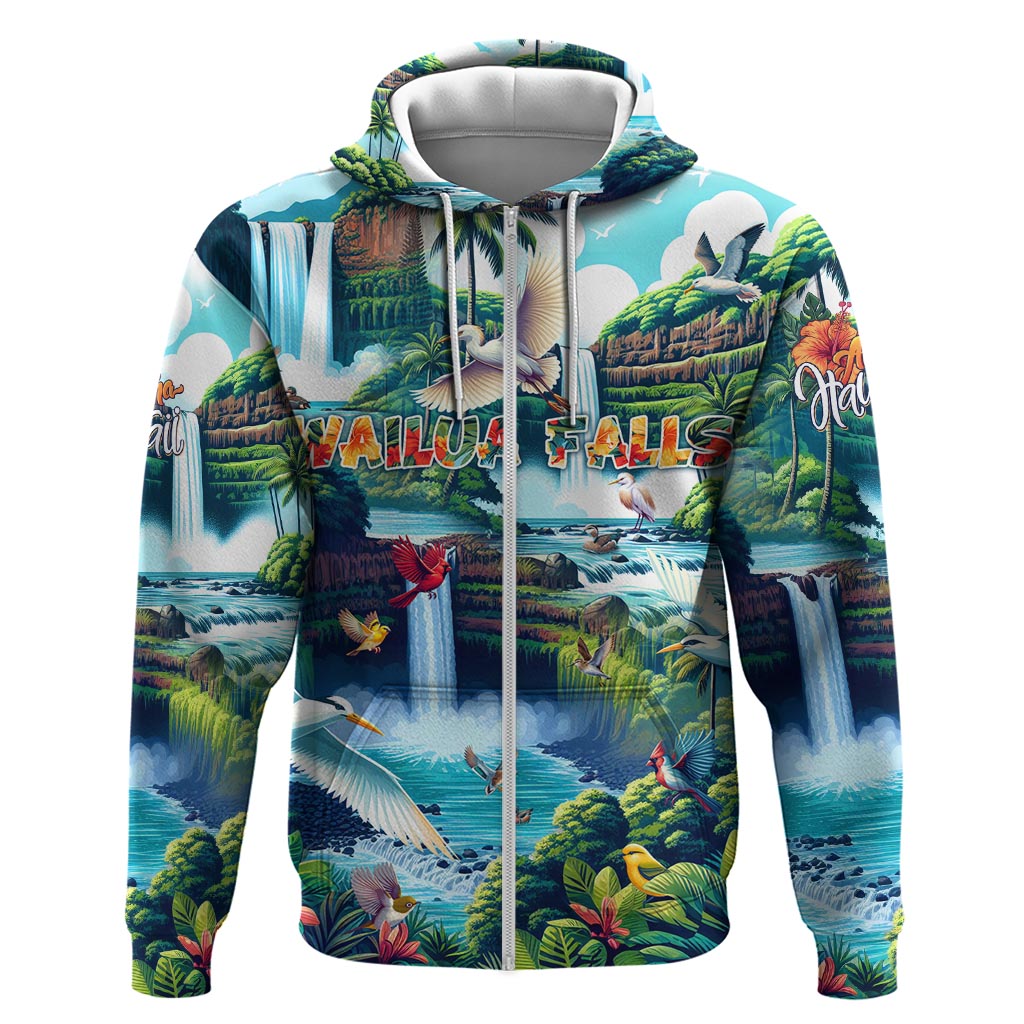 Wailua Falls Hawaii Hoodie Kauai Natural Beauty