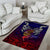 Personalized American Samoa Flag Area Rug Eagles Polynesian Art