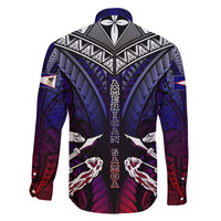 Personalized American Samoa Flag Family Matching Mermaid Dress and Hawaiian Shirt Eagles Polynesian Art