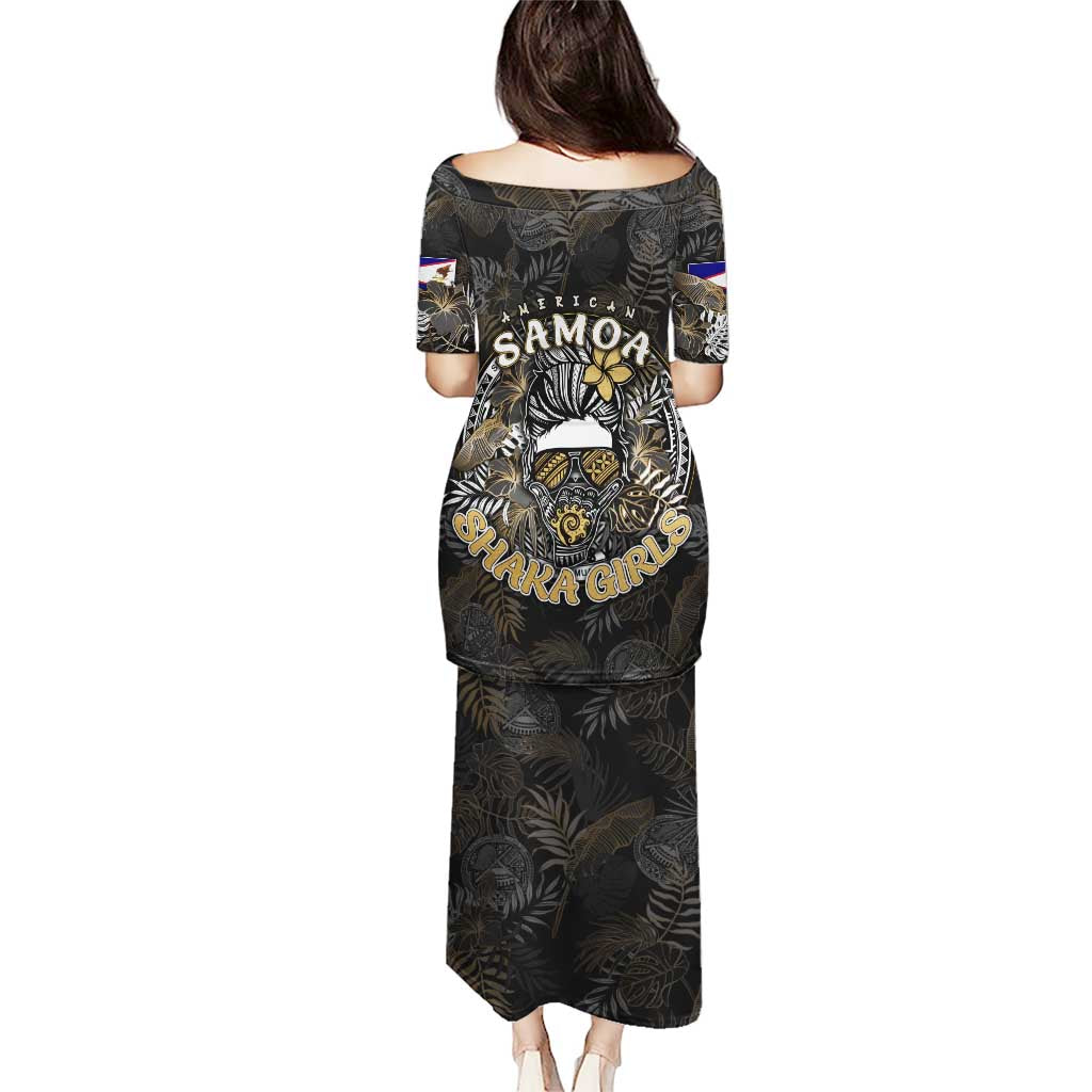 Personalized Shaka Girls America Samoa Puletasi Tropical Flowers Vintage