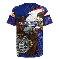 American Samoa Rugby Jersey Brave Eagle Flag Color