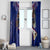 American Samoa Window Curtain Brave Eagle Flag Color