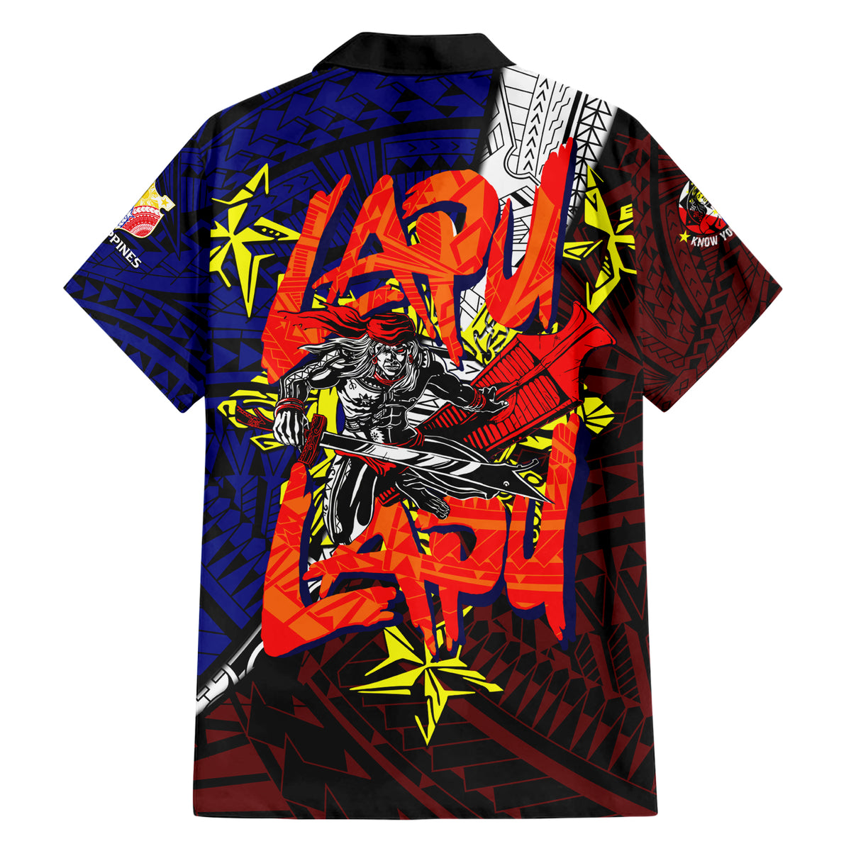 Philippines Lapu Lapu Family Matching Short Sleeve Bodycon Dress and Hawaiian Shirt Chief Filipino Tattoo DT02 - Polynesian Pride