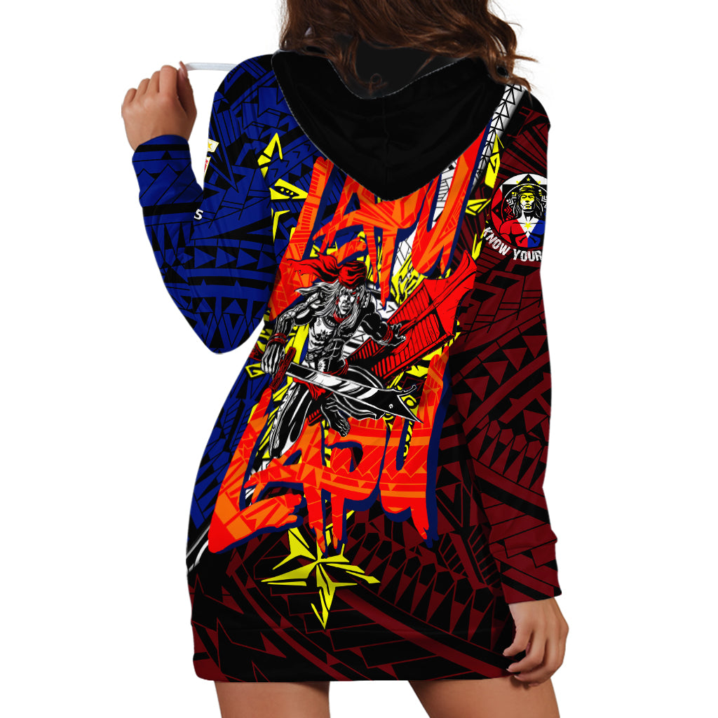 Philippines Lapu Lapu Hoodie Dress Chief Filipino Tattoo DT02 - Polynesian Pride