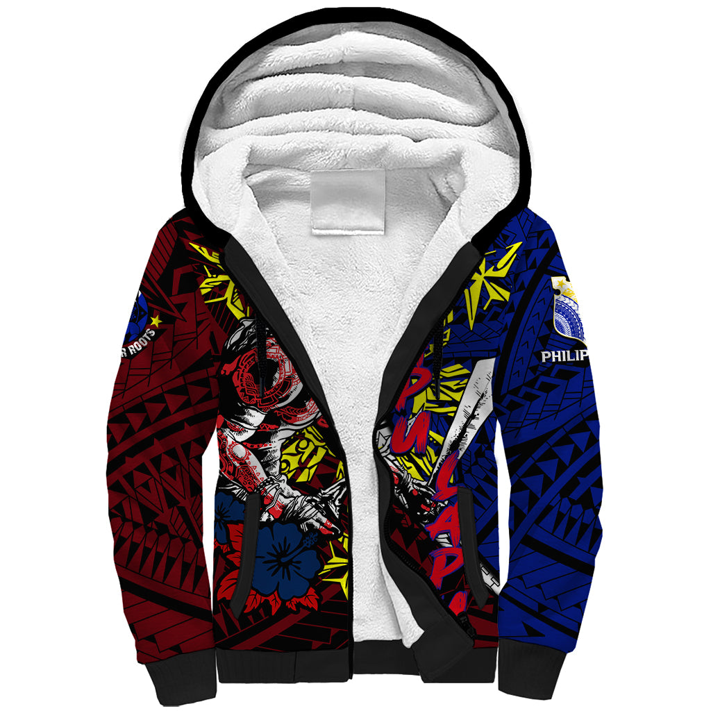 Philippines Lapu Lapu Sherpa Hoodie Chief Filipino Tattoo DT02 Unisex Art - Polynesian Pride
