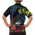 New Zealand Tui Bird Family Matching Mermaid Dress and Hawaiian Shirt Maori Koru Mix Pohutukawa