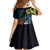 New Zealand Tui Bird Family Matching Mermaid Dress and Hawaiian Shirt Maori Koru Mix Pohutukawa
