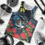 New Zealand Tui Bird Men Tank Top Maori Koru Mix Pohutukawa