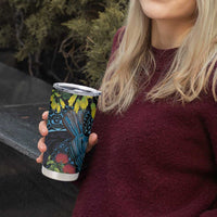 New Zealand Tui Bird Tumbler Cup Maori Koru Mix Pohutukawa