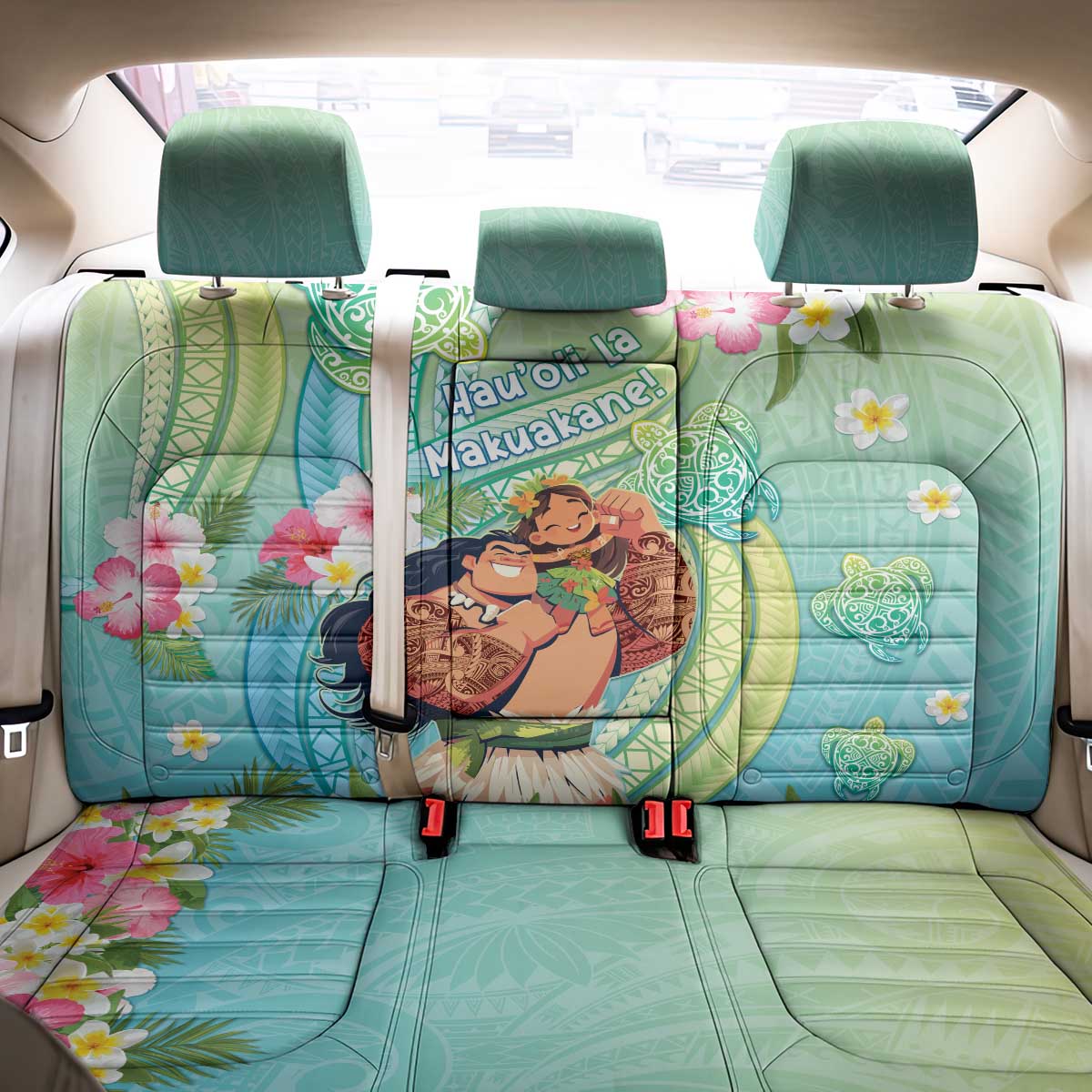 Hawaii Father's Day Back Car Seat Cover Happy Father And Child