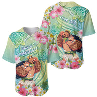 Personalised Hawaii Father's Day Baseball Jersey Happy Father And Child