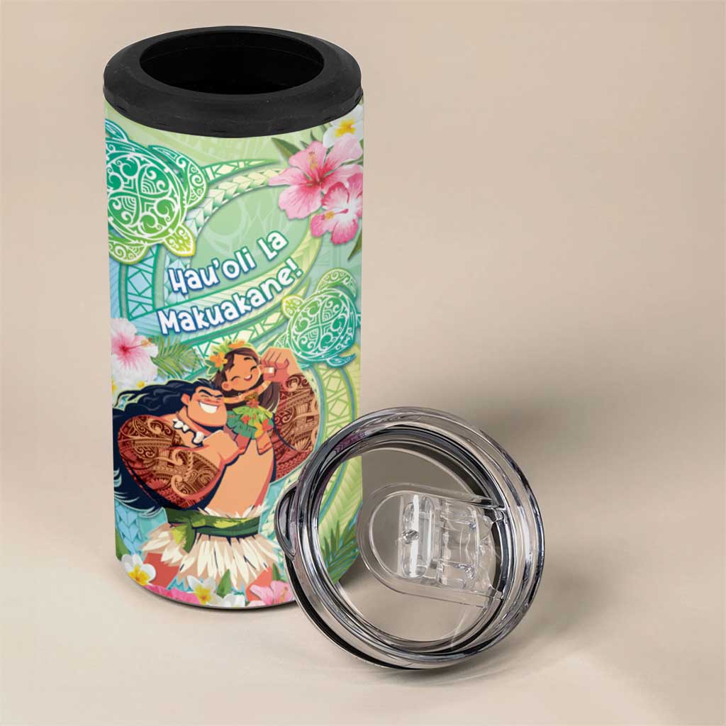 Personalised Hawaii Father's Day 4 in 1 Can Cooler Tumbler Happy Father And Child