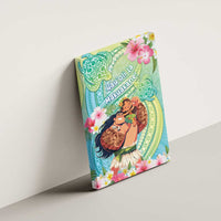 Hawaii Father's Day Canvas Wall Art Happy Father And Child