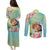 Personalised Hawaii Father's Day Couples Matching Puletasi and Long Sleeve Button Shirt Happy Father And Child