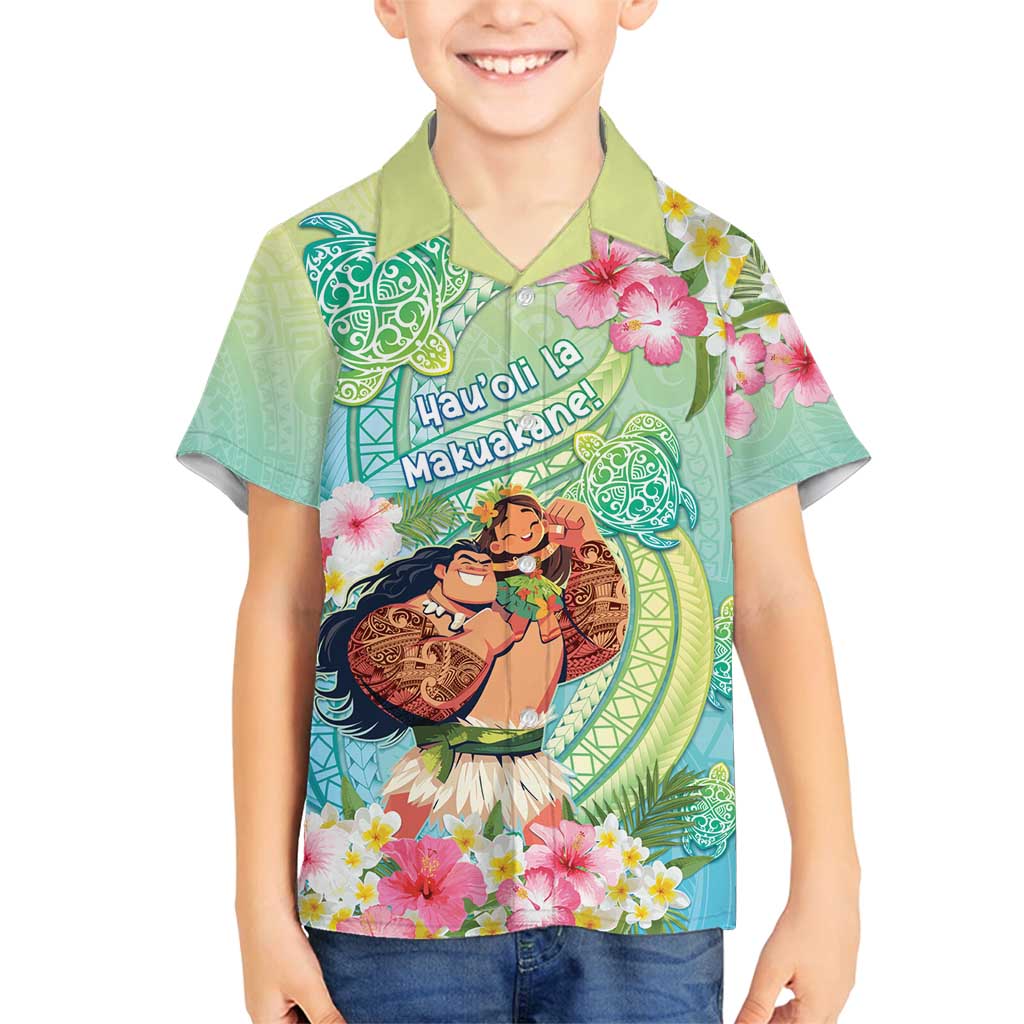 Personalised Hawaii Father's Day Family Matching Puletasi and Hawaiian Shirt Happy Father And Child