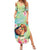 Personalised Hawaii Father's Day Family Matching Summer Maxi Dress and Hawaiian Shirt Happy Father And Child