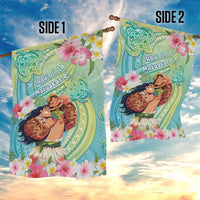 Hawaii Father's Day Garden Flag Happy Father And Child