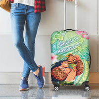 Hawaii Father's Day Luggage Cover Happy Father And Child