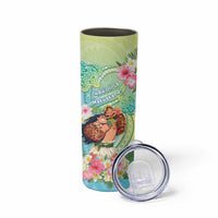 Personalised Hawaii Father's Day Skinny Tumbler Happy Father And Child