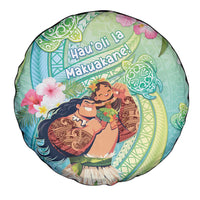 Hawaii Father's Day Spare Tire Cover Happy Father And Child