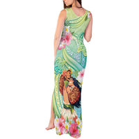 Personalised Hawaii Father's Day Tank Maxi Dress Happy Father And Child