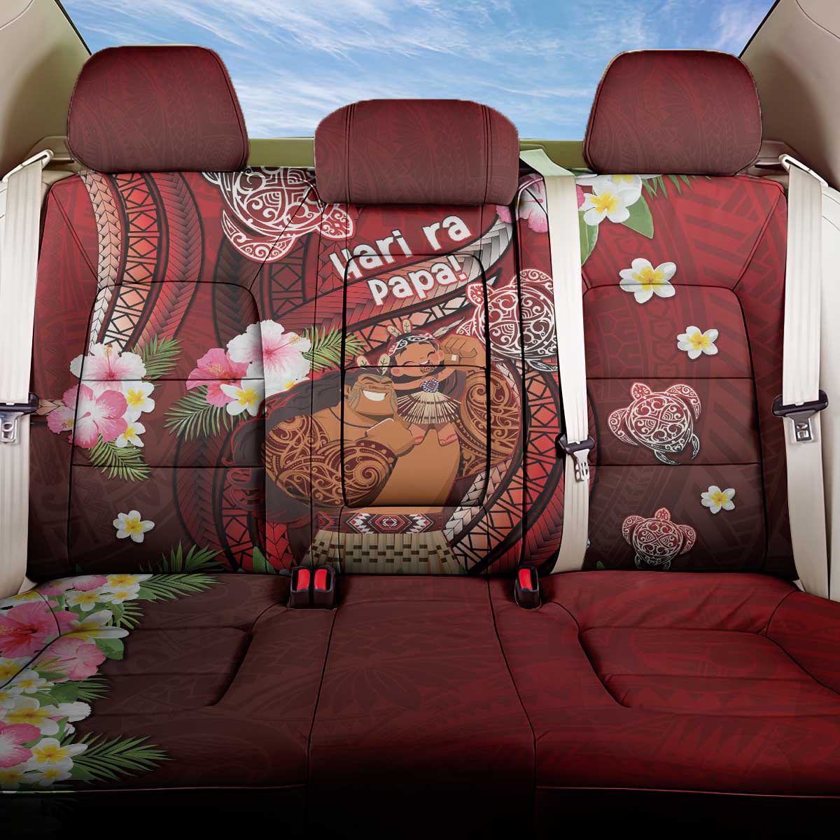 New Zealand Father's Day Back Car Seat Cover Happy Father And Child