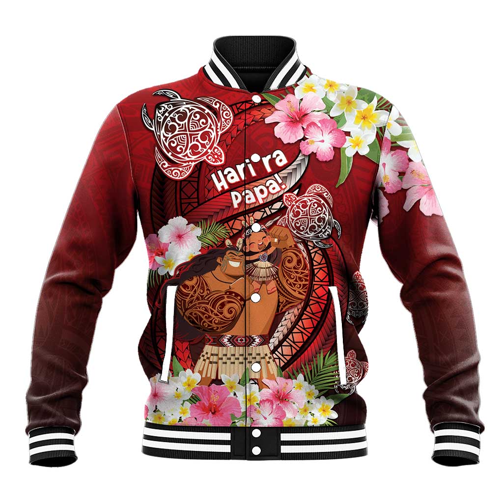 Personalised New Zealand Father's Day Baseball Jacket Happy Father And Child