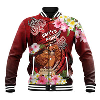 Personalised New Zealand Father's Day Baseball Jacket Happy Father And Child