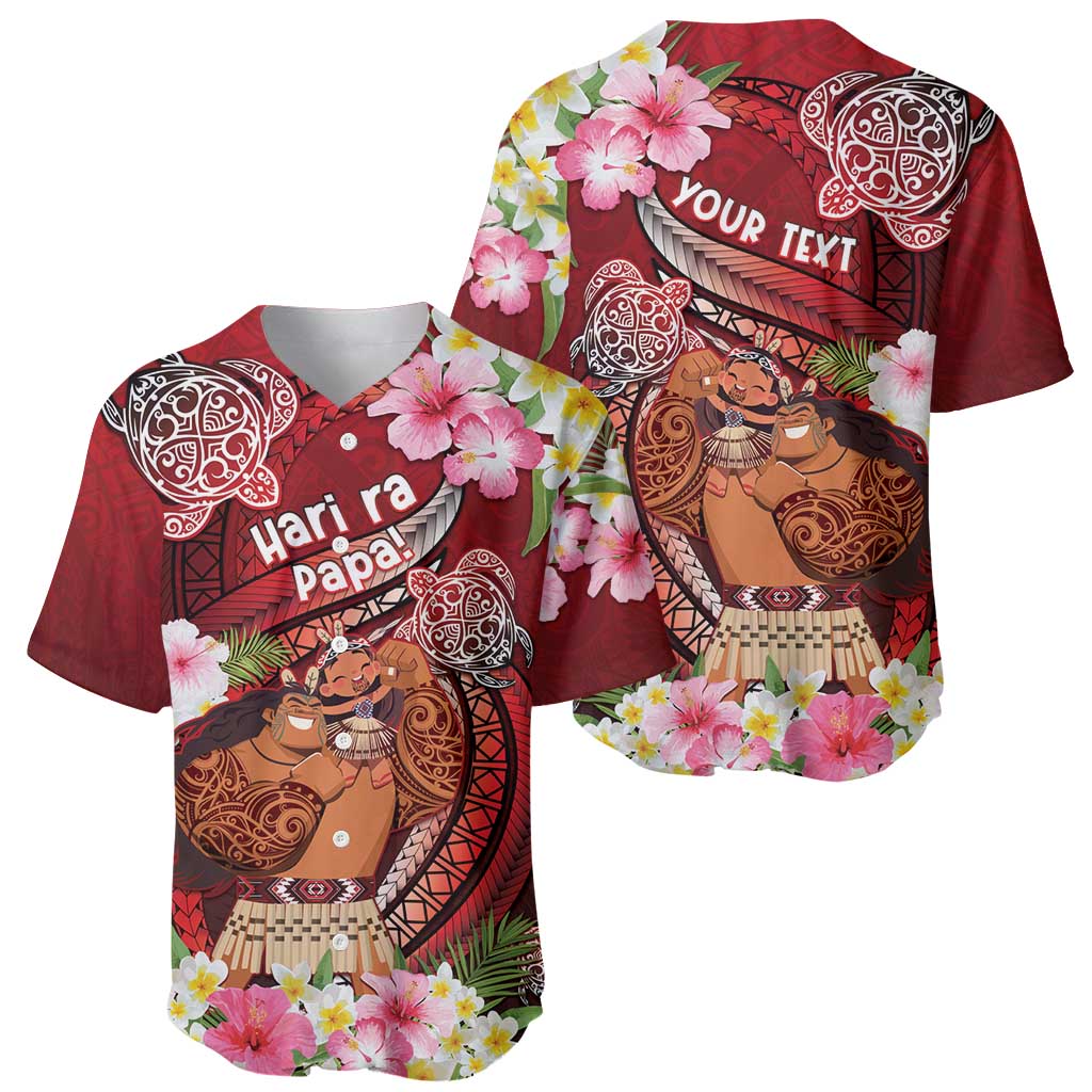 Personalised New Zealand Father's Day Baseball Jersey Happy Father And Child