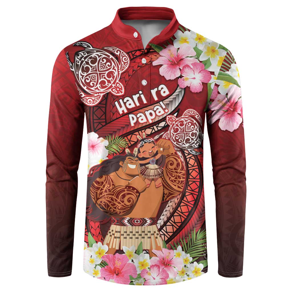 Personalised New Zealand Father's Day Button Sweatshirt Happy Father And Child