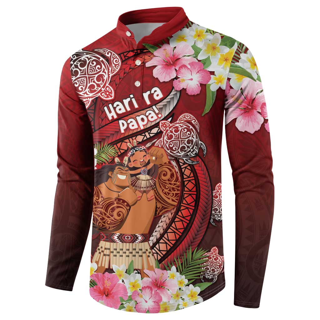 Personalised New Zealand Father's Day Button Sweatshirt Happy Father And Child