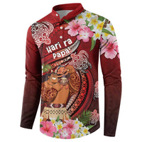 Personalised New Zealand Father's Day Button Sweatshirt Happy Father And Child