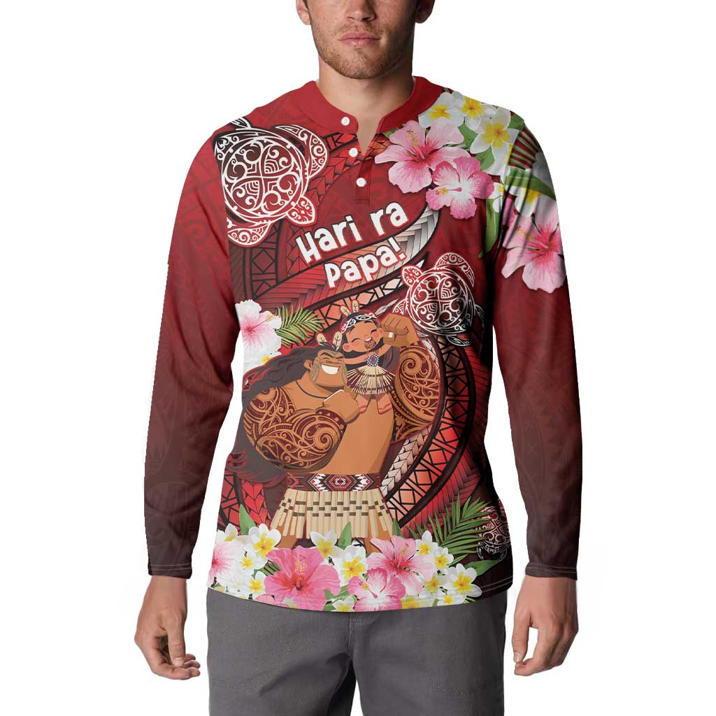 Personalised New Zealand Father's Day Button Sweatshirt Happy Father And Child