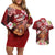 Personalised New Zealand Father's Day Couples Matching Off Shoulder Short Dress and Hawaiian Shirt Happy Father And Child