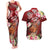 Personalised New Zealand Father's Day Couples Matching Tank Maxi Dress and Hawaiian Shirt Happy Father And Child