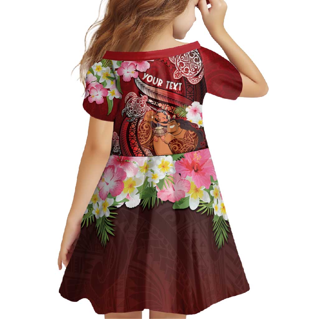 Personalised New Zealand Father's Day Family Matching Long Sleeve Bodycon Dress and Hawaiian Shirt Happy Father And Child