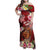 Personalised New Zealand Father's Day Family Matching Off Shoulder Maxi Dress and Hawaiian Shirt Happy Father And Child