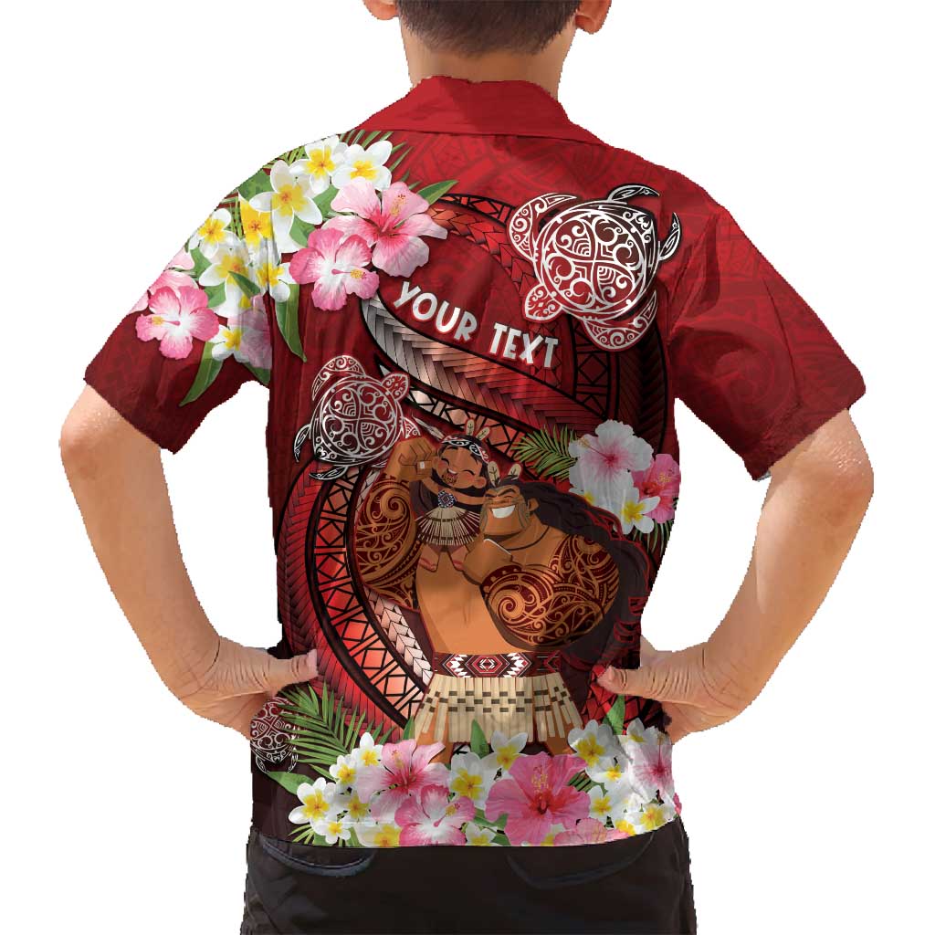 Personalised New Zealand Father's Day Family Matching Puletasi and Hawaiian Shirt Happy Father And Child