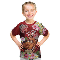 Personalised New Zealand Father's Day Kid T Shirt Happy Father And Child